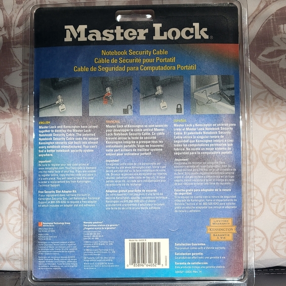 Master Lock Notebook Security Cable - Picture 2 of 2